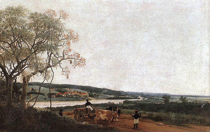 Frans Post The Ox Cart is a painting by Frans Post, Spain oil painting art